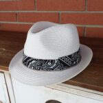 Toyo Straw Trilby Hat - White