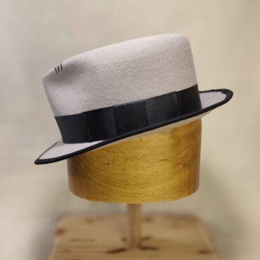 Gunsmoke Grey Fedora Hand-Blocked Wool Hat by MarkHats