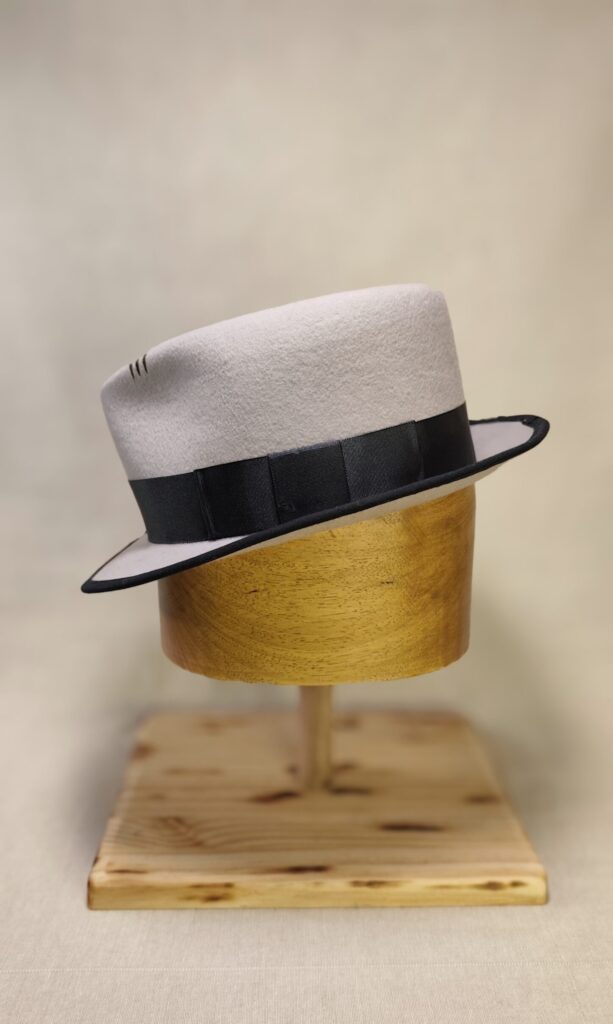 Gunsmoke Grey Fedora Hand-Blocked Wool Hat by MarkHats