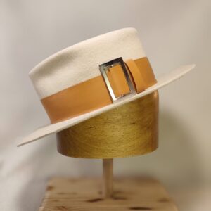 Ivory custom wool hat MarkHats Outlaw Legacy.
