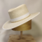 White trim straw hat Outlaw Legacy MarkHats