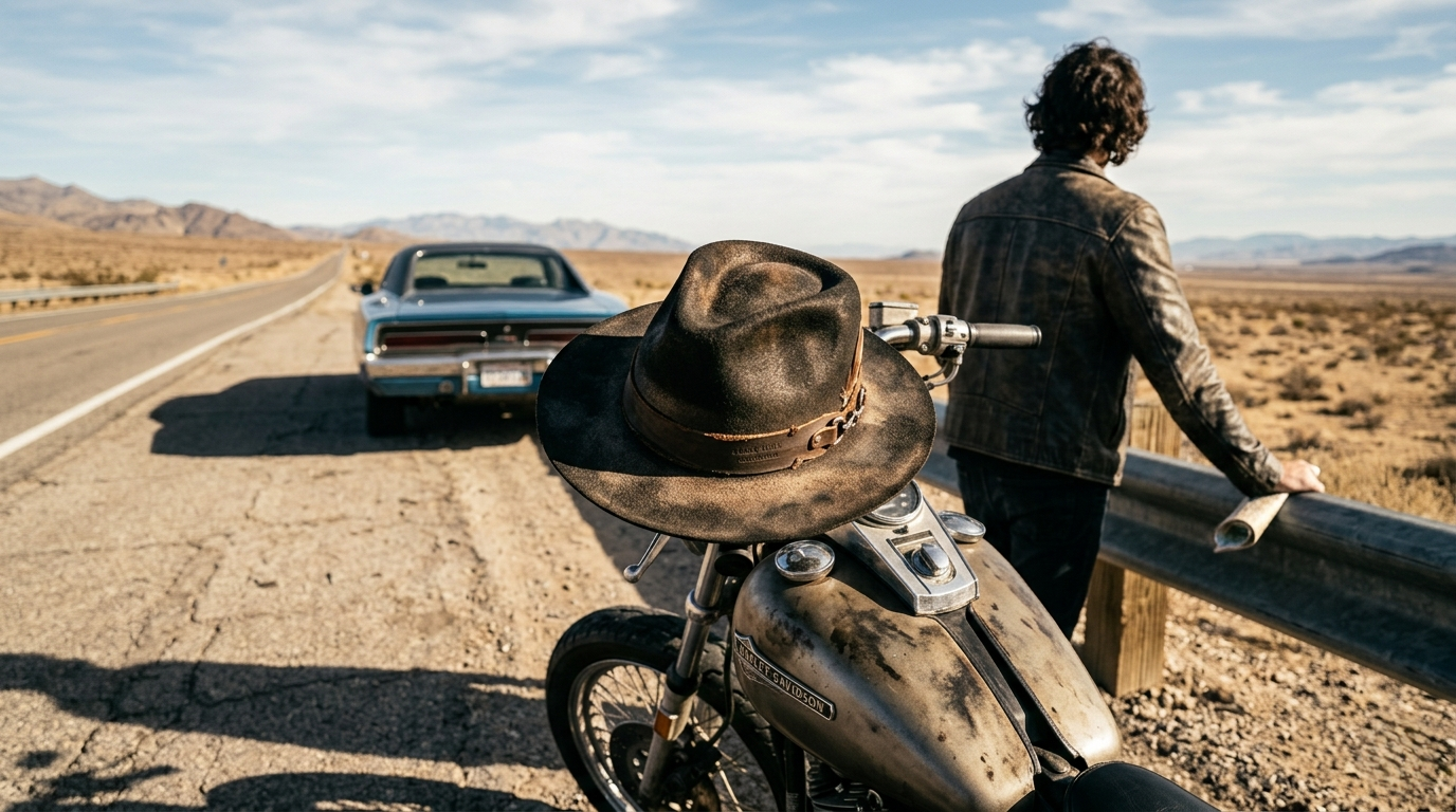 Premium rugged road hat built for long highway trips
